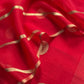 Premium quality silk unstitched suit with kora dupatta

