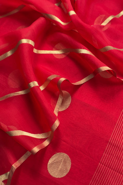 Premium quality silk unstitched suit with kora dupatta

