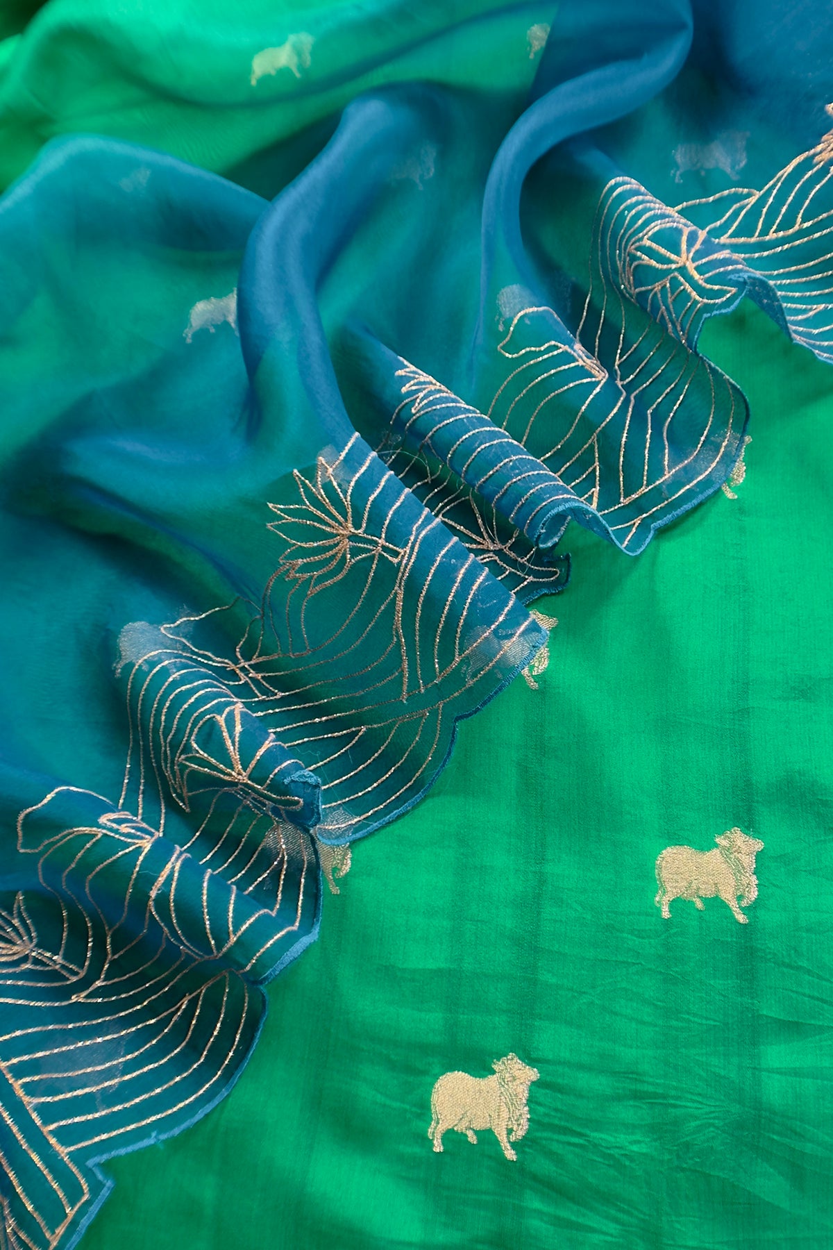 Indian ethnic wear chiniya silk suits for women


