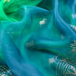 Festive wear chiniya silk suit with handwork

