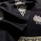 Black Woolen Suit With Silver Printed Dupatta