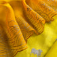 Lemom Yellow Pure Chiniya Silk Kurta And Ombré Kora Silk Dupatta With Handwork