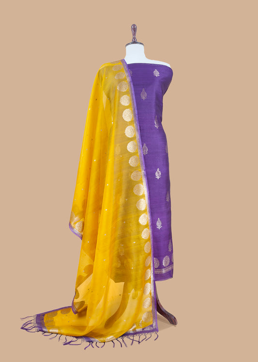 Premium quality raw silk suit for women

