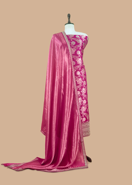 Banarasi Unstitched Suit Set for Online

