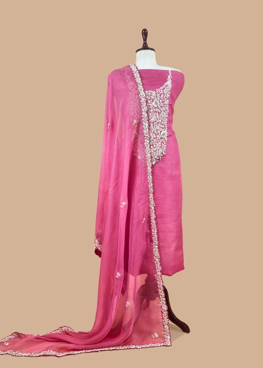 Kora silk suit for bridal trousseau

