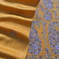 Close-up of Aari Work on Merino Wool Kurta