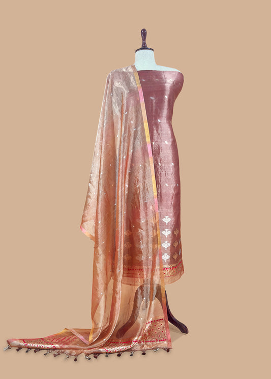 Buy wedding wear suit in tissue silk fabric

