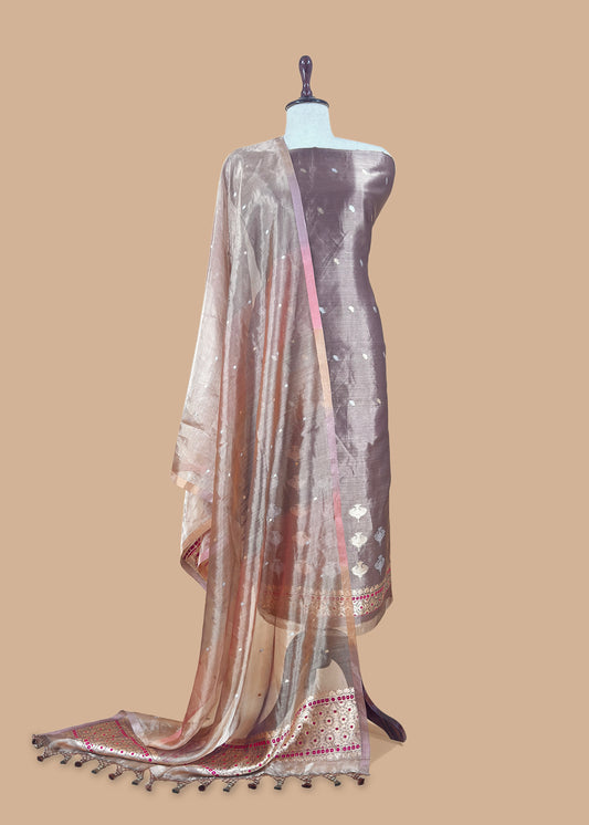 Buy wedding wear suit in tissue silk fabric

