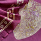 Pure banarasi silk suit with kora silk dupatta


