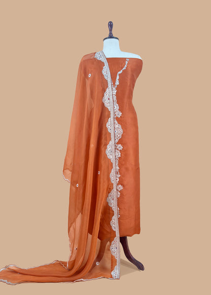 Kora silk suit for bridal trousseau

