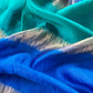 Kalasheel Luxe Royal Blue Chiniya Silk With Gold Ikkat Weave