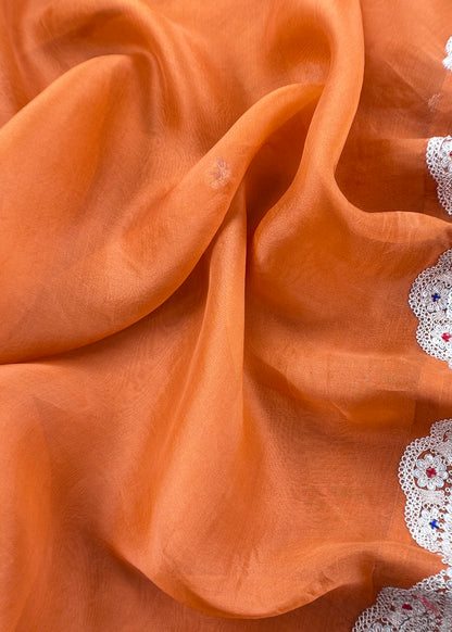 Premium quality kora silk unstitched suit with dupatta

