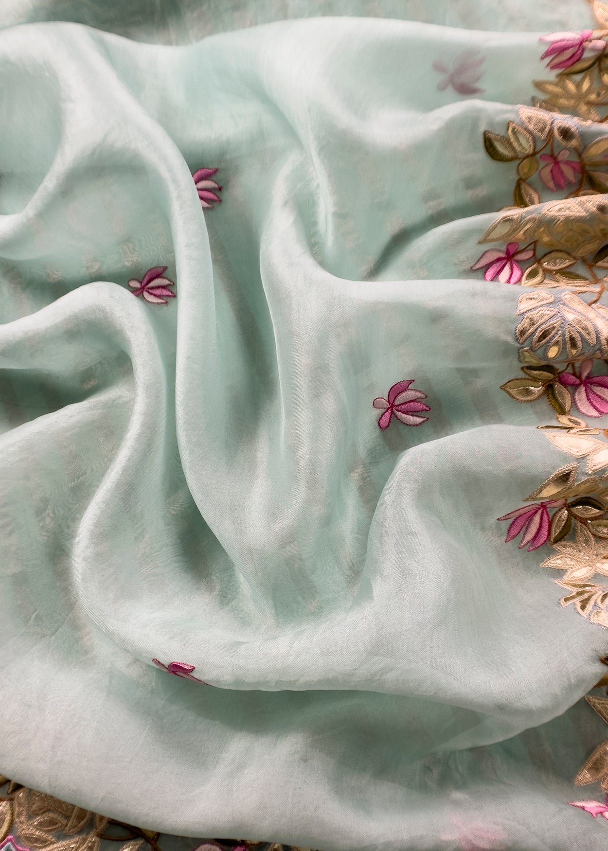 Luxury Handloom kora silk suit with dupatta

