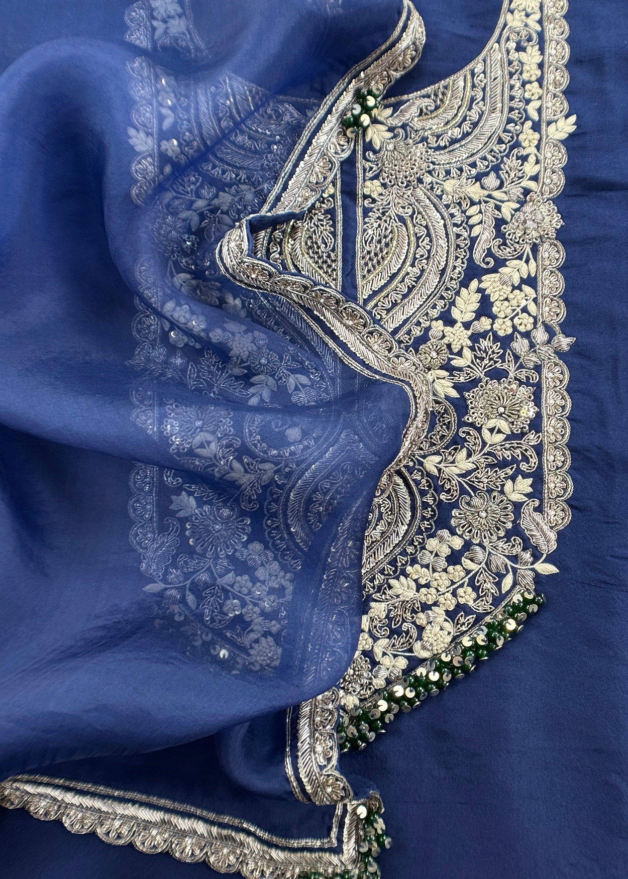 Wedding Wear Hand Work Dupatta Suit For Gifting

