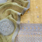 Yellow Green Tissue Silk Kurta And Crushed Tissue Silk Dupatta With Embroidery