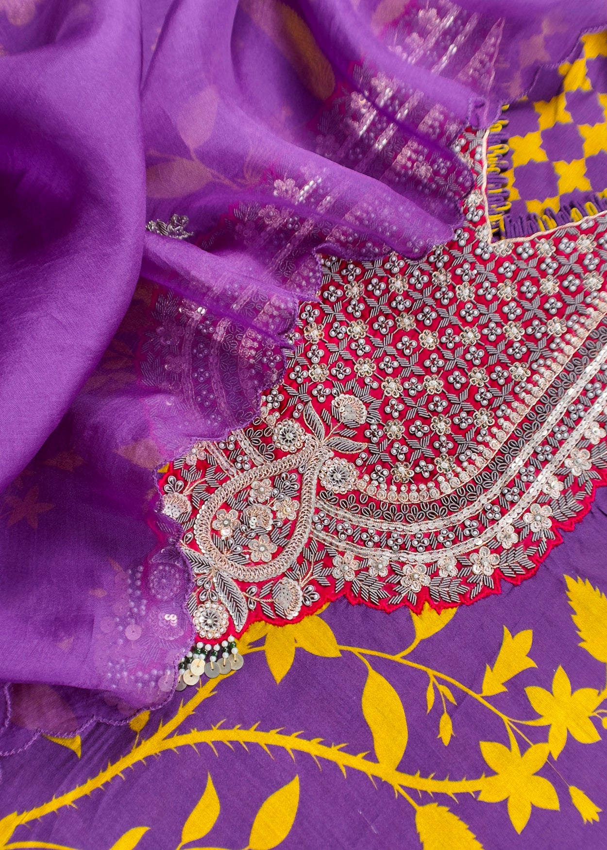 Shop indian wear dupion silk suit for bridal trousseau

