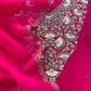 Rani Sa Varanasi Silk Kurta And Kora Silk Dupatta With  Dabka Dori Hand Work With Woven Details