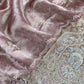 Pink Handloom Brocade Tissue Silk Suit With Dabka, Dori, Zardosi Handwork