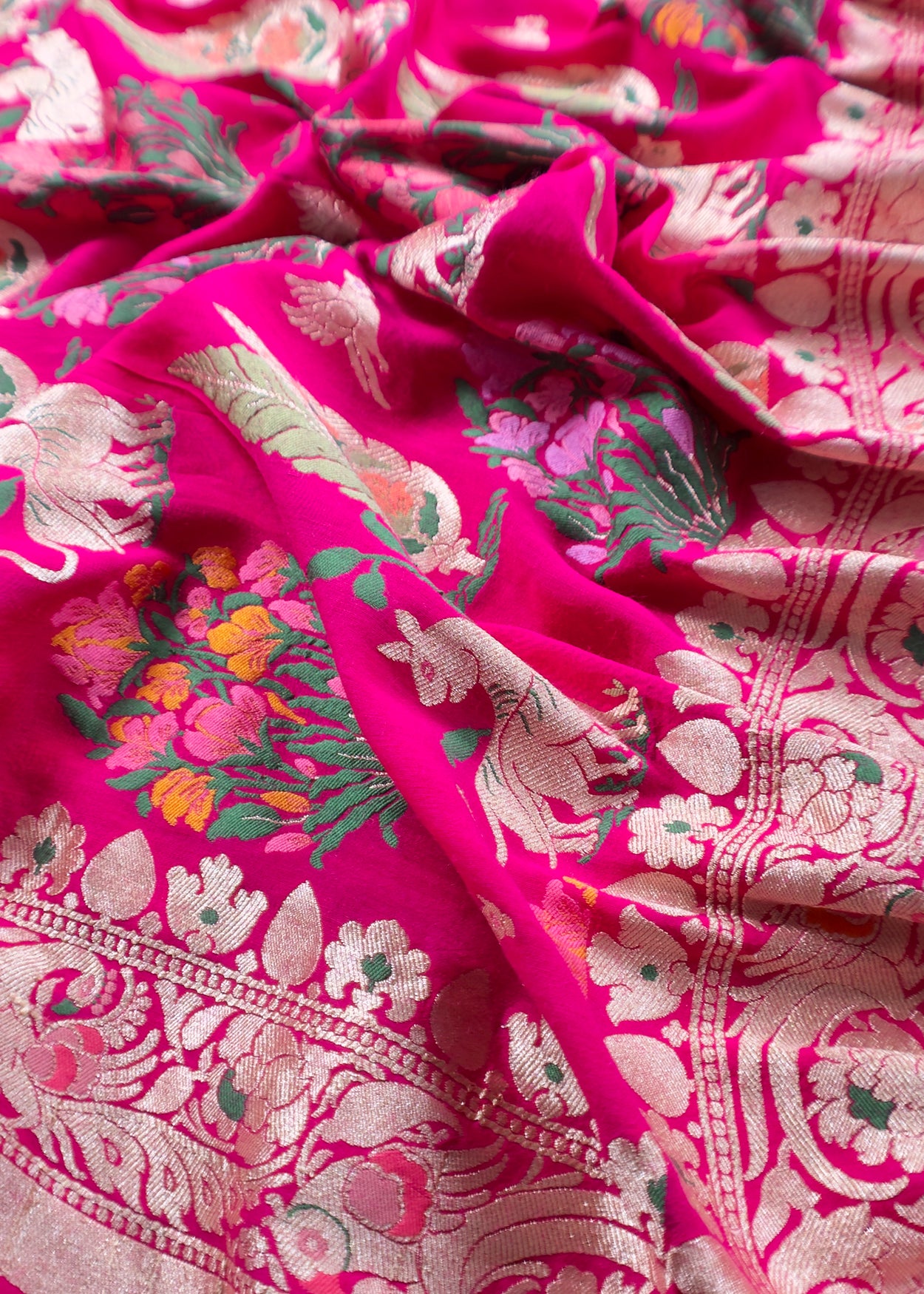 Luxury handloom munga unstitched suit with dupatta

