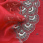 Burnt Red Varanasi Silk Kurta and Kora Silk dupatta with  Dabka Dori Hand work with Woven details