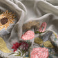 Sage Green Pure Mul Cotton Sunflower Suit With Resham Embroidery And Appliqué Work