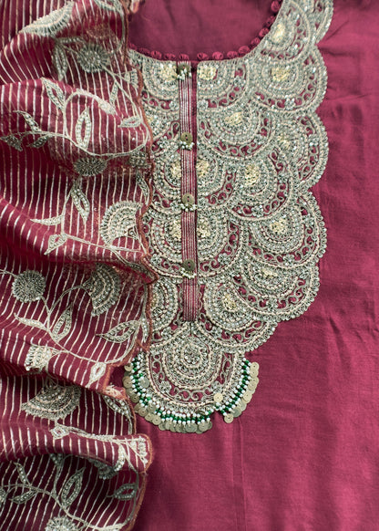 Shop indian wear dupion silk suit for bridal trousseau


