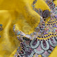 Luxe Yellow Green Dupion Silk Kurta And Kora Silk Dupatta With Designer Dabka Dori Hand Work With Woven Details