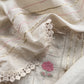 Beige Pure Mul Suit With Gold Pitta Work And Resham Embroidery