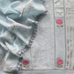 Light Blue Pure Mul Suit With Gold Pitta Work And Resham Embroidery