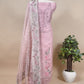 Pink Pure Organza Pakistani Suit With Dupatta