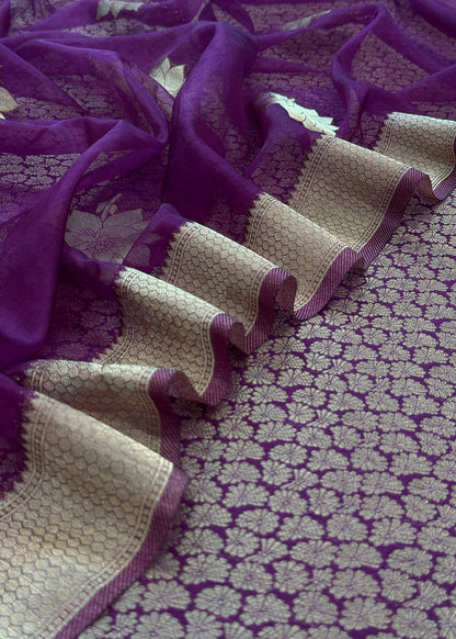 party wear brocade silk suit at the best price


