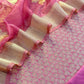 Brocade silk suit set with organza silk dupatta

