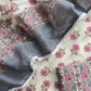 Black Pure Cotton Jaipuri Hand-block Print Unstitched Suit