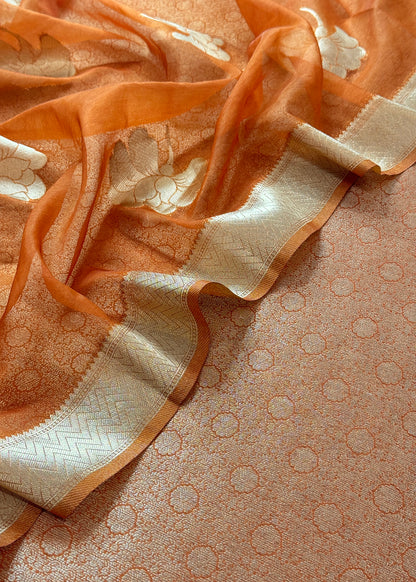 party wear brocade silk suit at the best price