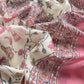 Pink Pure Cotton Jaipuri Hand-block Print Unstitched Suit