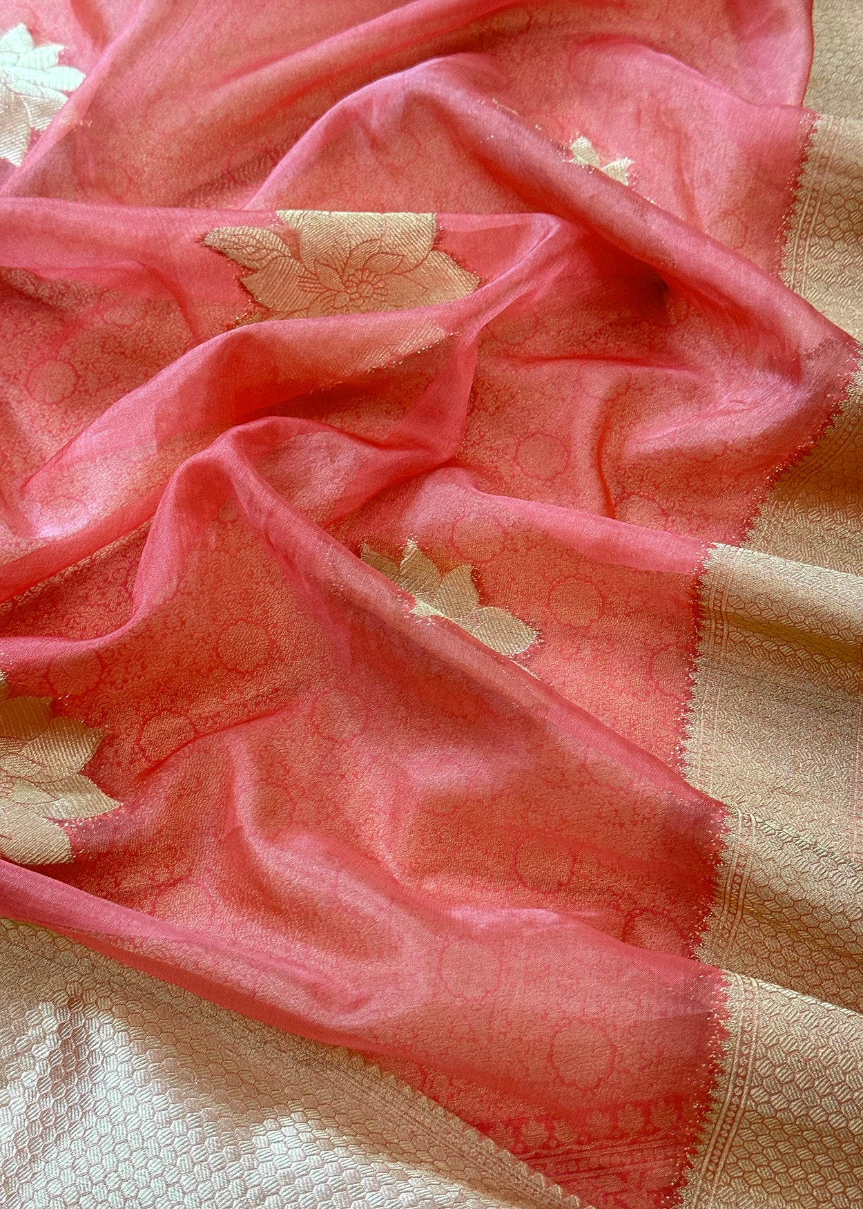 Indian Traditional Wear Brocade Organza F