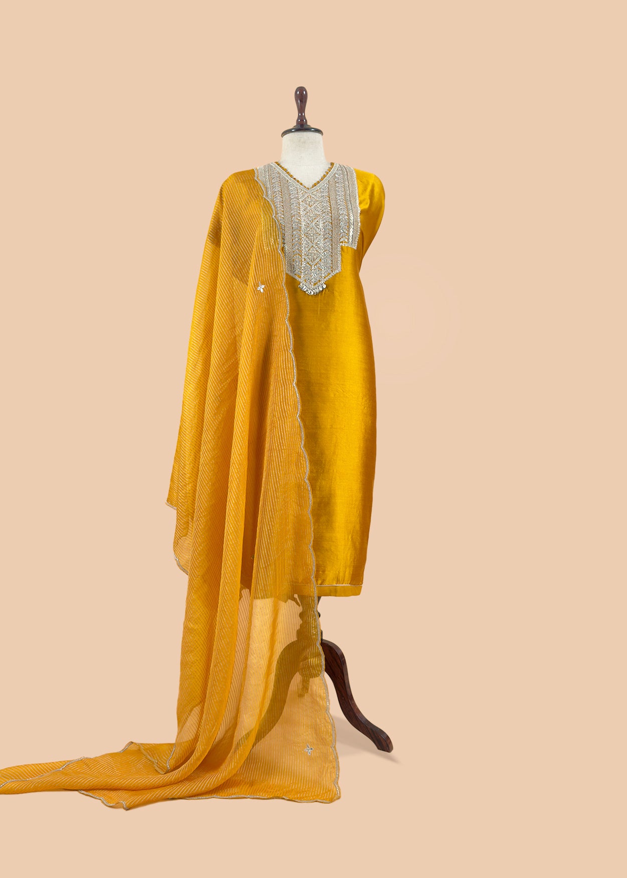 Trending and designer silk suit set for women

