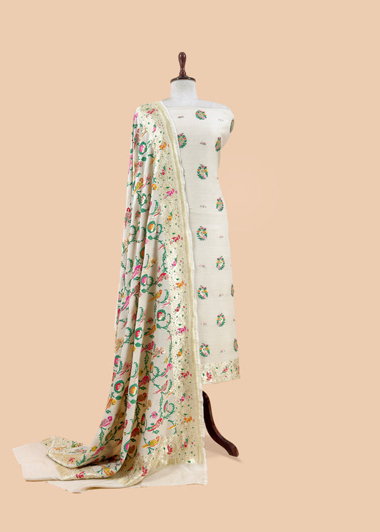 Shop indian wear munga silk suit for bridal trousseau

