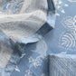 Blue Pure Cotton Suit Set With Kota Doria Dupatta And Appliqué Work