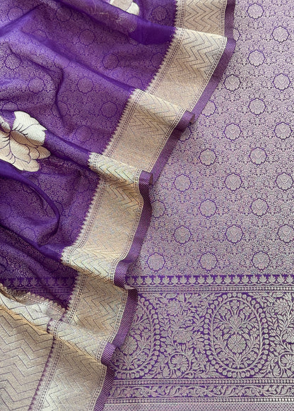 party wear brocade silk suit at the best price
