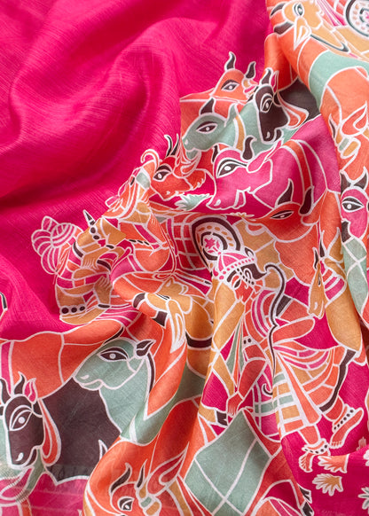 Summer wear maheshwari suit with dupatta


