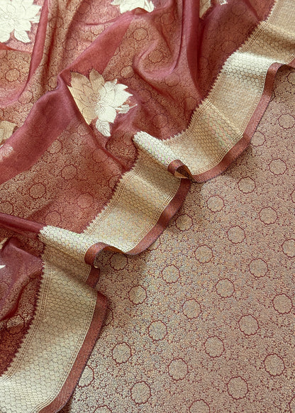 party wear brocade silk suit at the best price