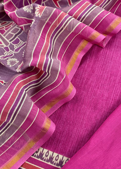 Maheshwari silk suit gifting for women

