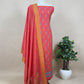 Red Banarasi Chanderi Suit With Resham Tilfi Bootis