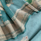 Pastel Blue Handloom Silk Kurta And Rangkaat Kora Silk Dupatta With Meenakari Kadwa Weaving