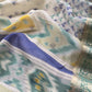 Teal Green Handloom Ikkat Chanderi Suit Fabric With Maheshwari Border