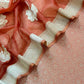 Rust Designer Pure Brocade Silk Kurta And Organza Dupatta