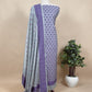 Gray And Purple Handloom Banarasi Suit With Paithani Weaving