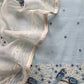 Pastel Blue Pure Mul Chanderi Suit with Chidiya French Thread Embroidery