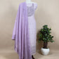 purple Linen Unstitched Suit With Jamdani Weaves